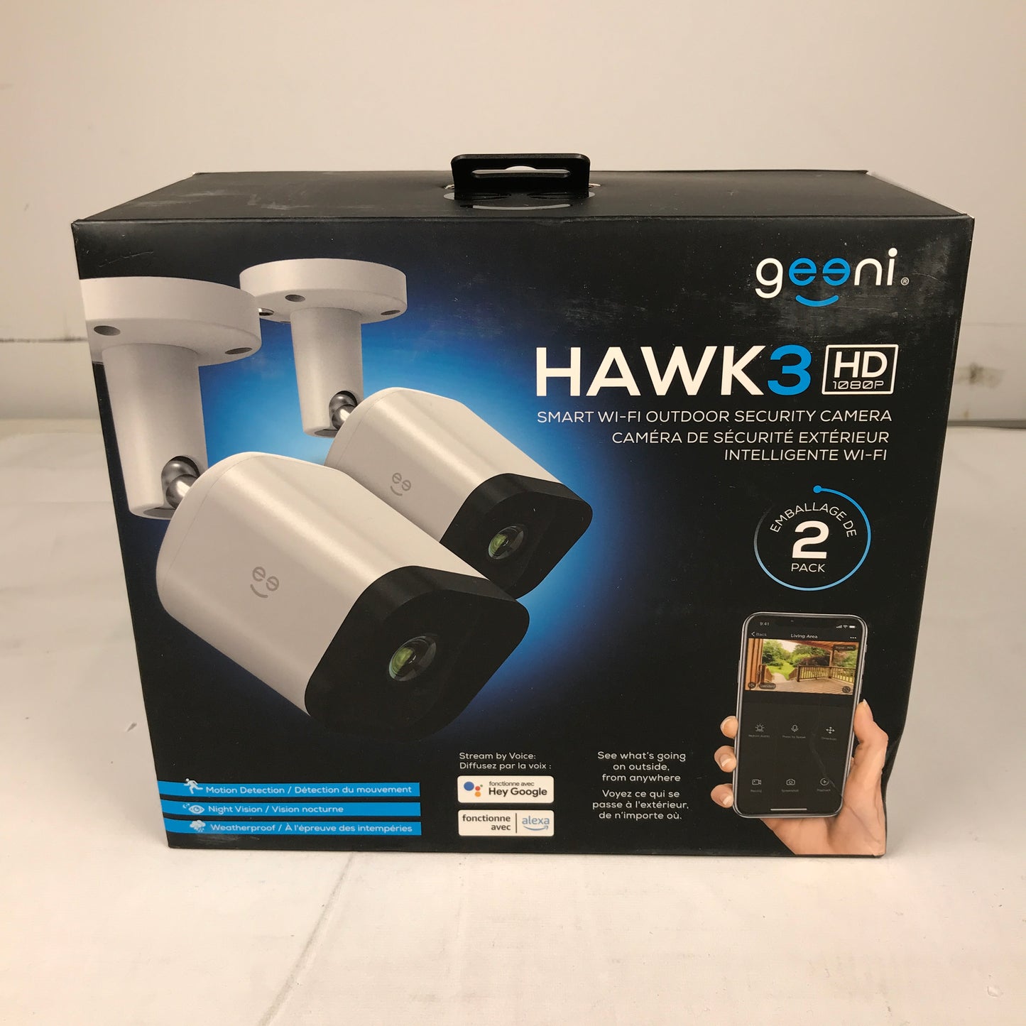 Geeni HD Hawk 3 1080p Outdoor Security Camera - 2 Pack