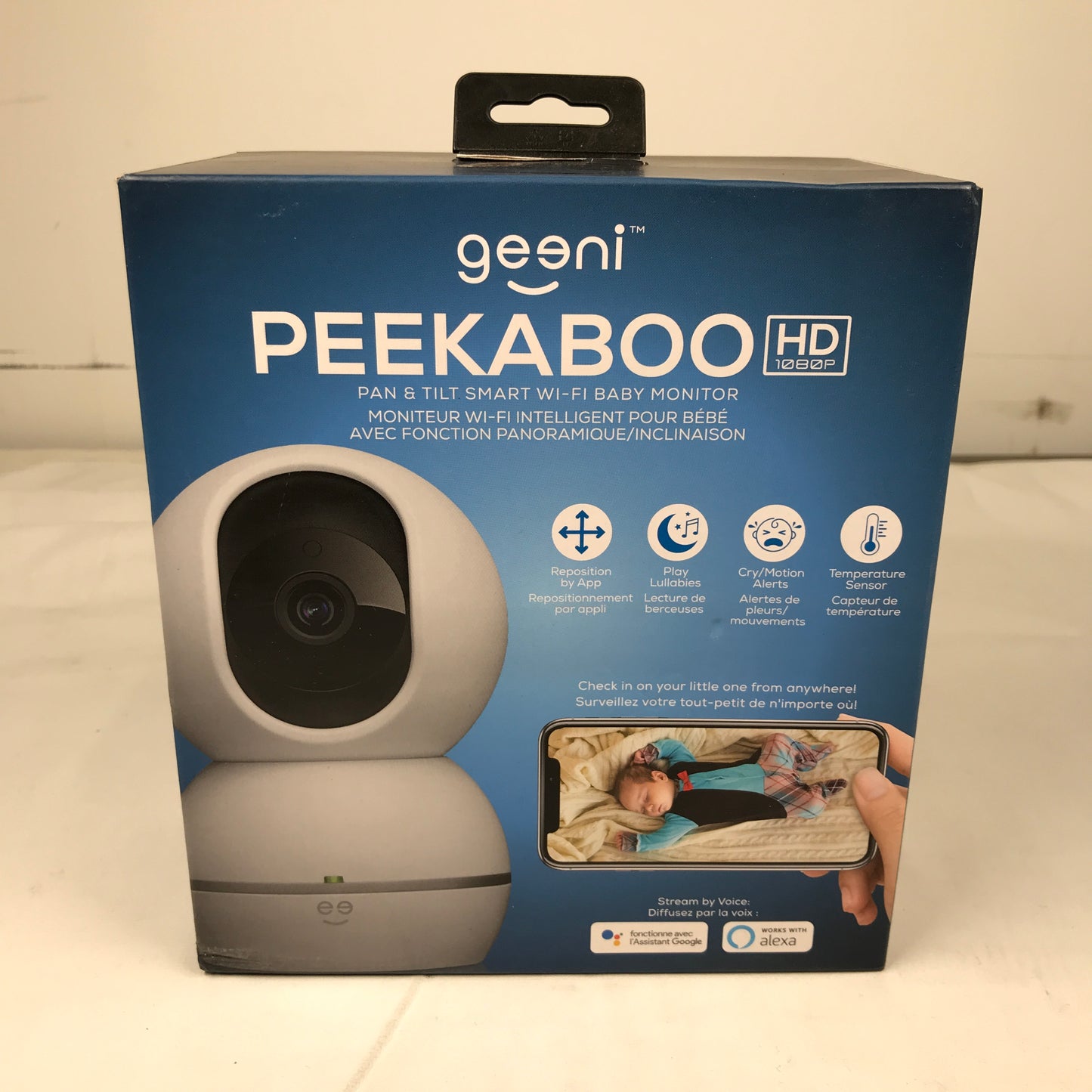 Geeni Peekaboo HD 1080P Pan & Tilt Smart Wi-Fi Security Baby Monitor