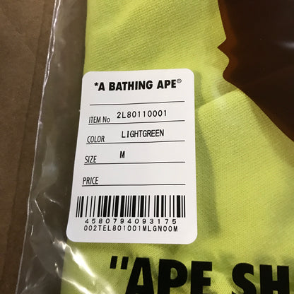 A Bathing Ape Bape Men's Milo on Big Ape Tee - Light Green