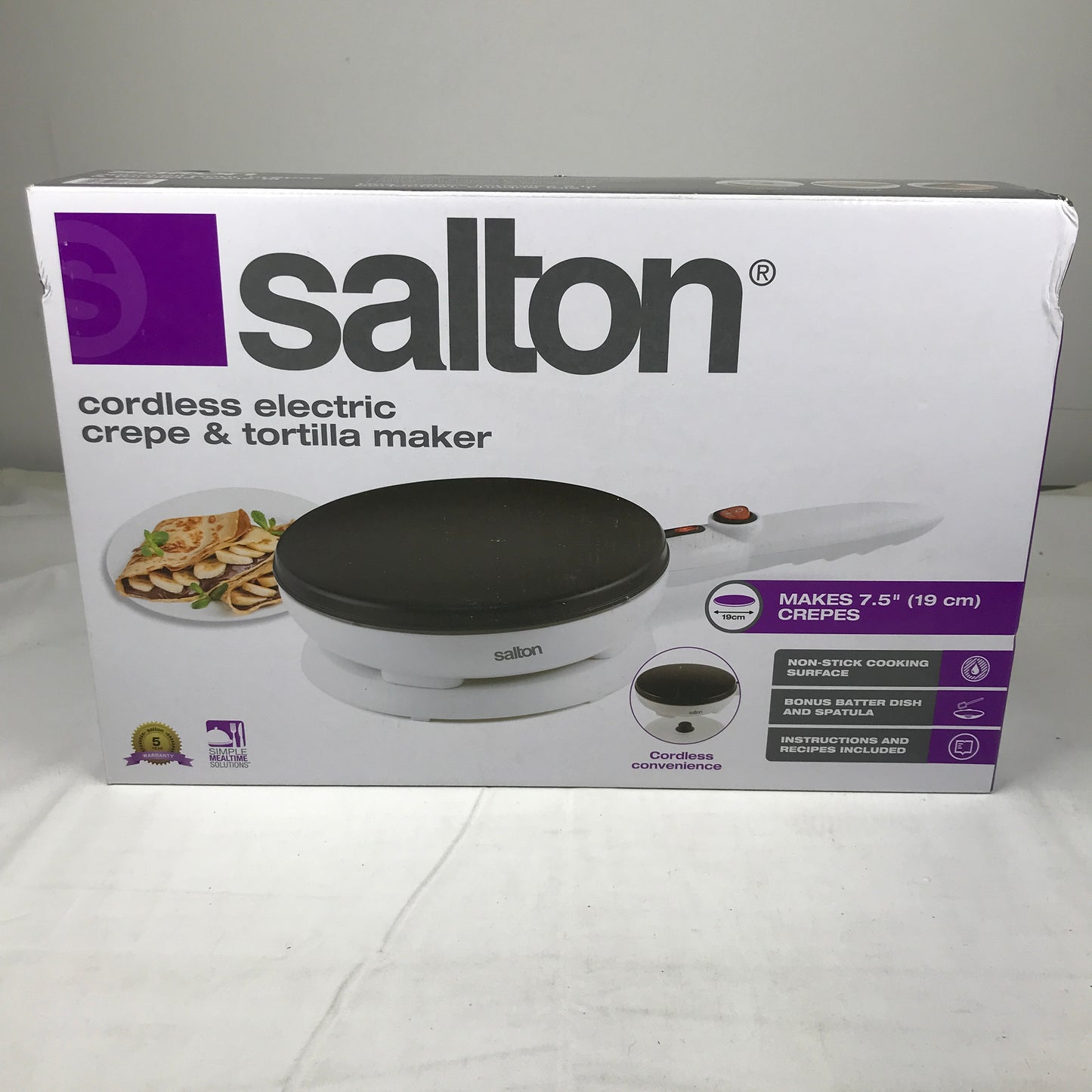 Salton Cordless Crepe & Tortilla Maker