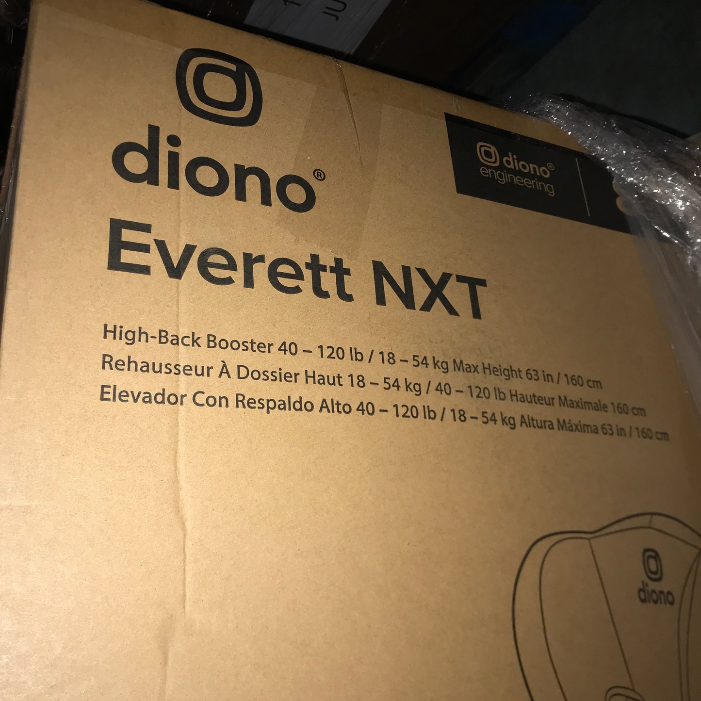 diono Everett NXT High-Back Booster - Black