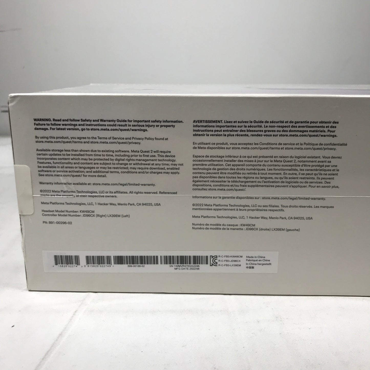 Meta Quest 2 - VR Headset 128GB