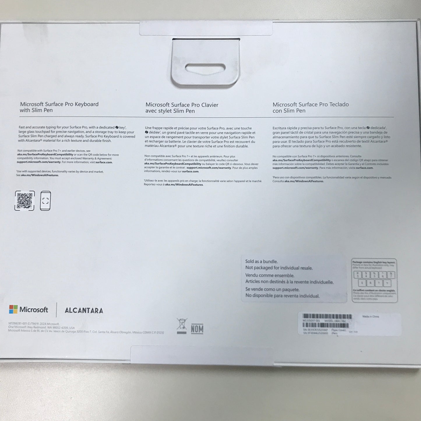 Microsoft Surface Pro 13-inch Keyboard with Slim Pen - Sapphire (English)