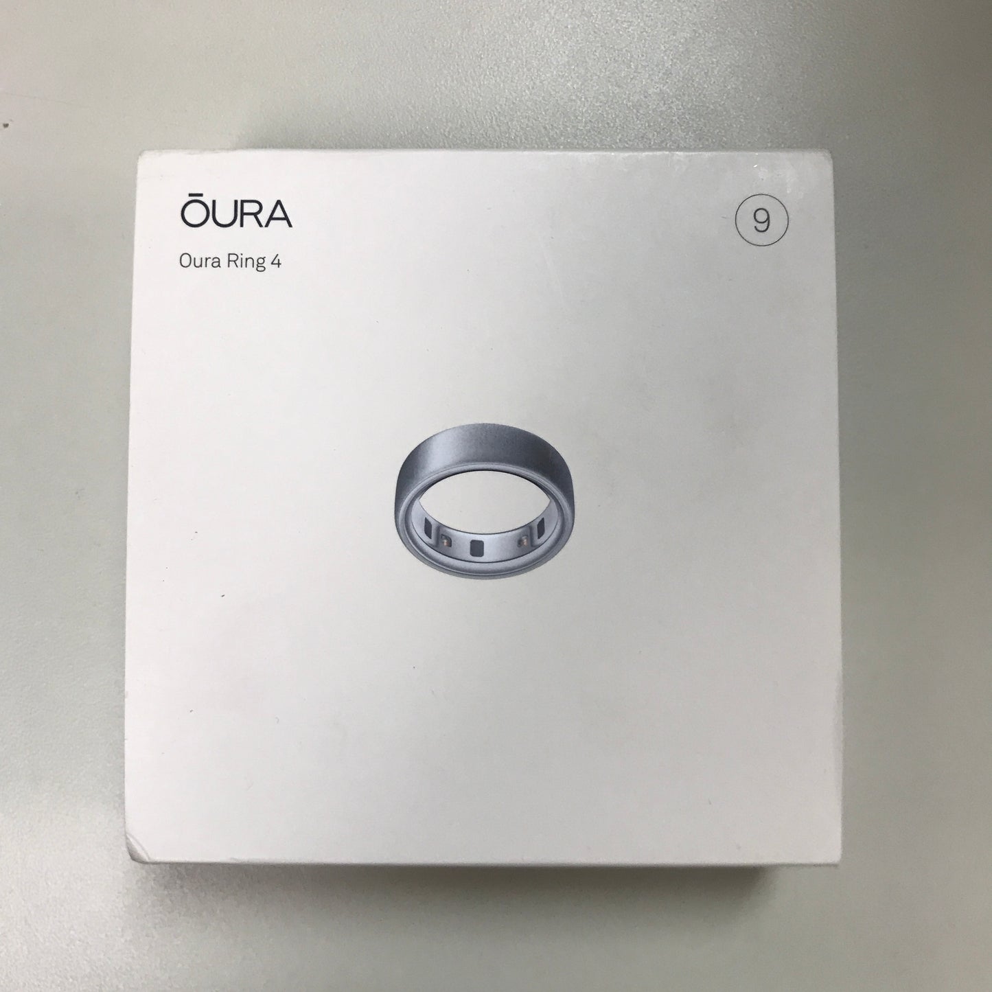 Oura Ring 4 Brushed Silver - Size 9