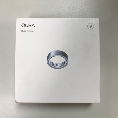 Oura Ring 4 Brushed Silver - Size 9