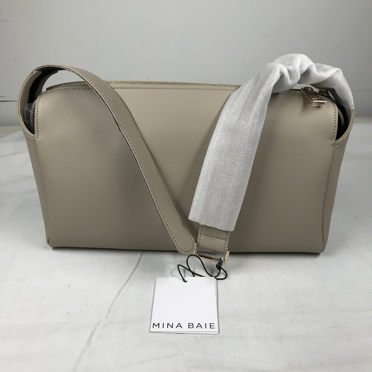 Mina Baie Stroller Caddy Vegan - Stone