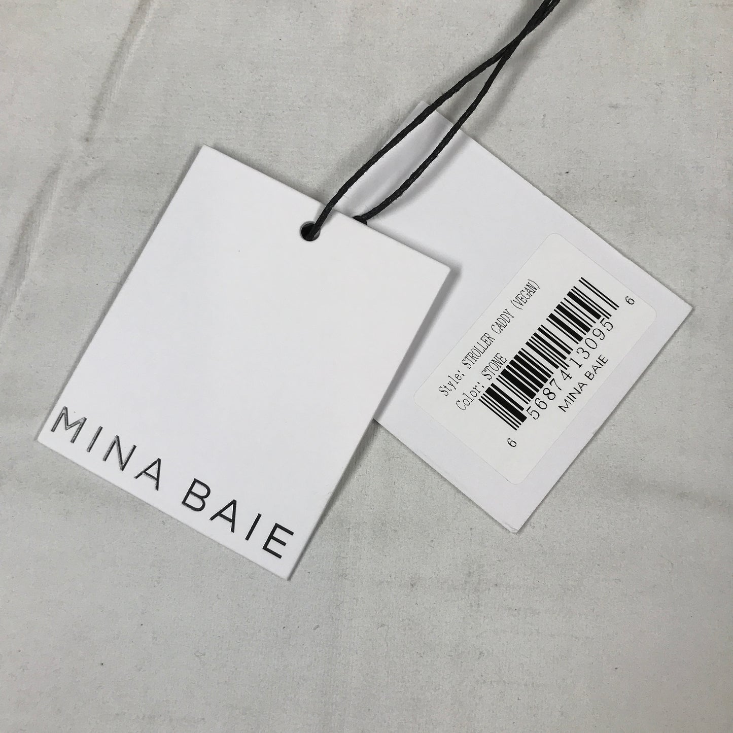 Mina Baie Stroller Caddy Vegan - Stone