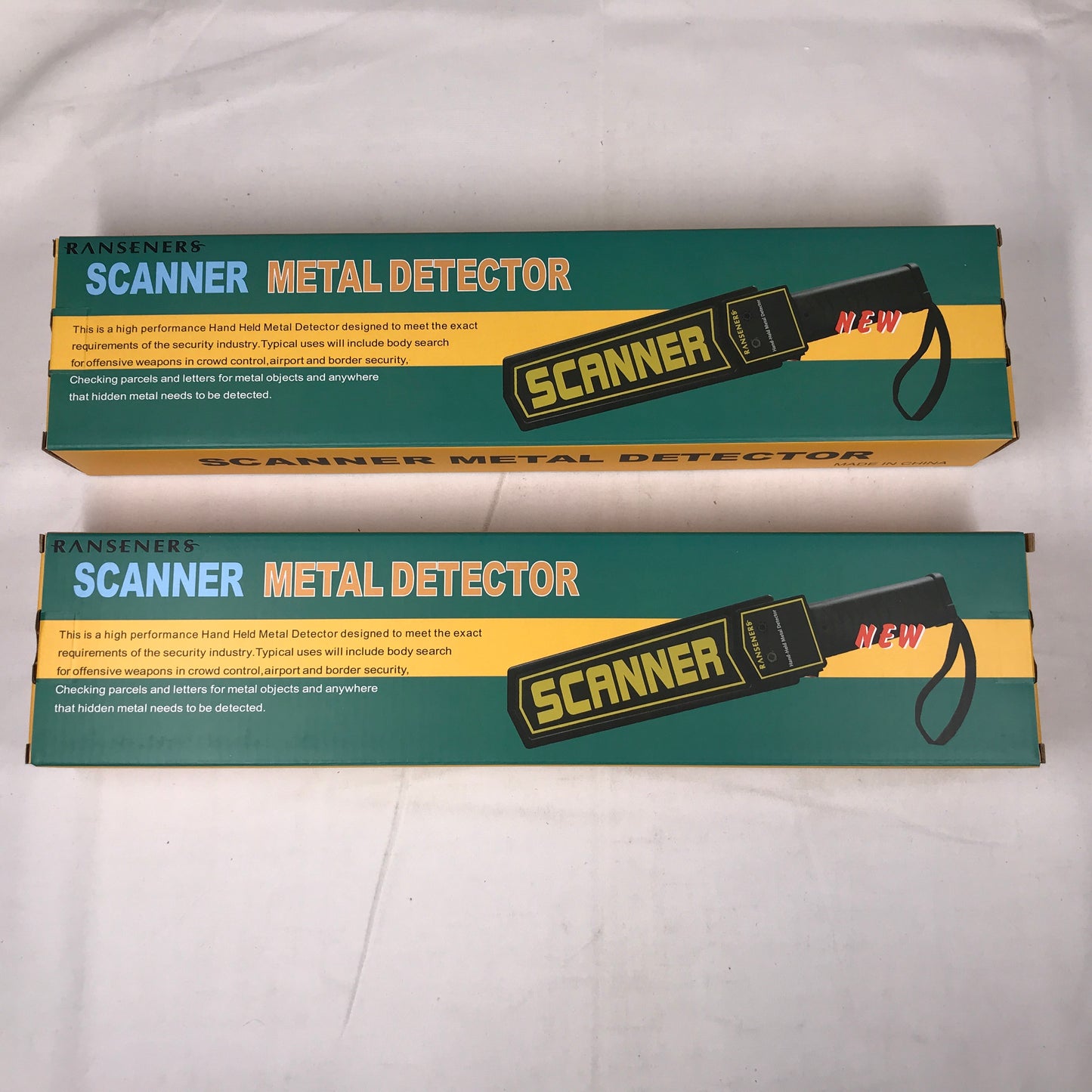 RANSENERS Handheld Metal Detector Wand - 2 Pack