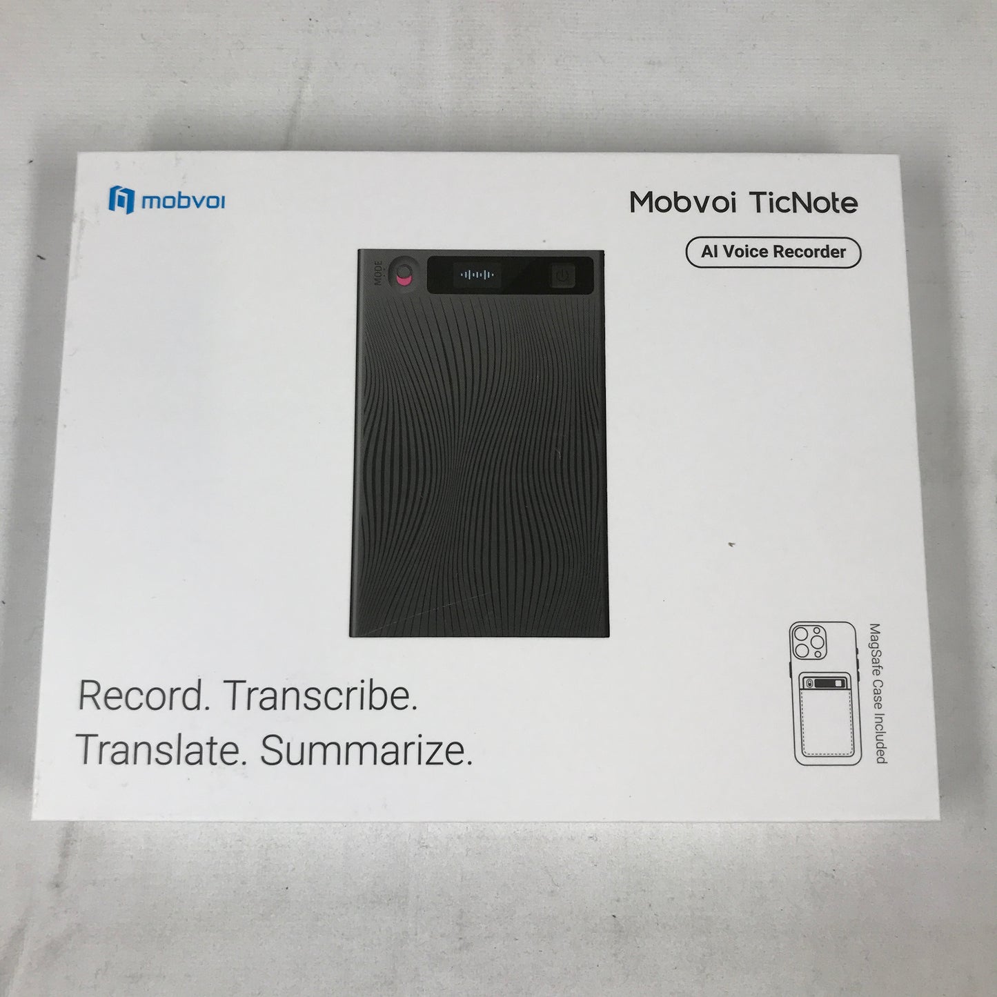 TicNote Mobvoi AI Voice Recorder with MagSafe Case