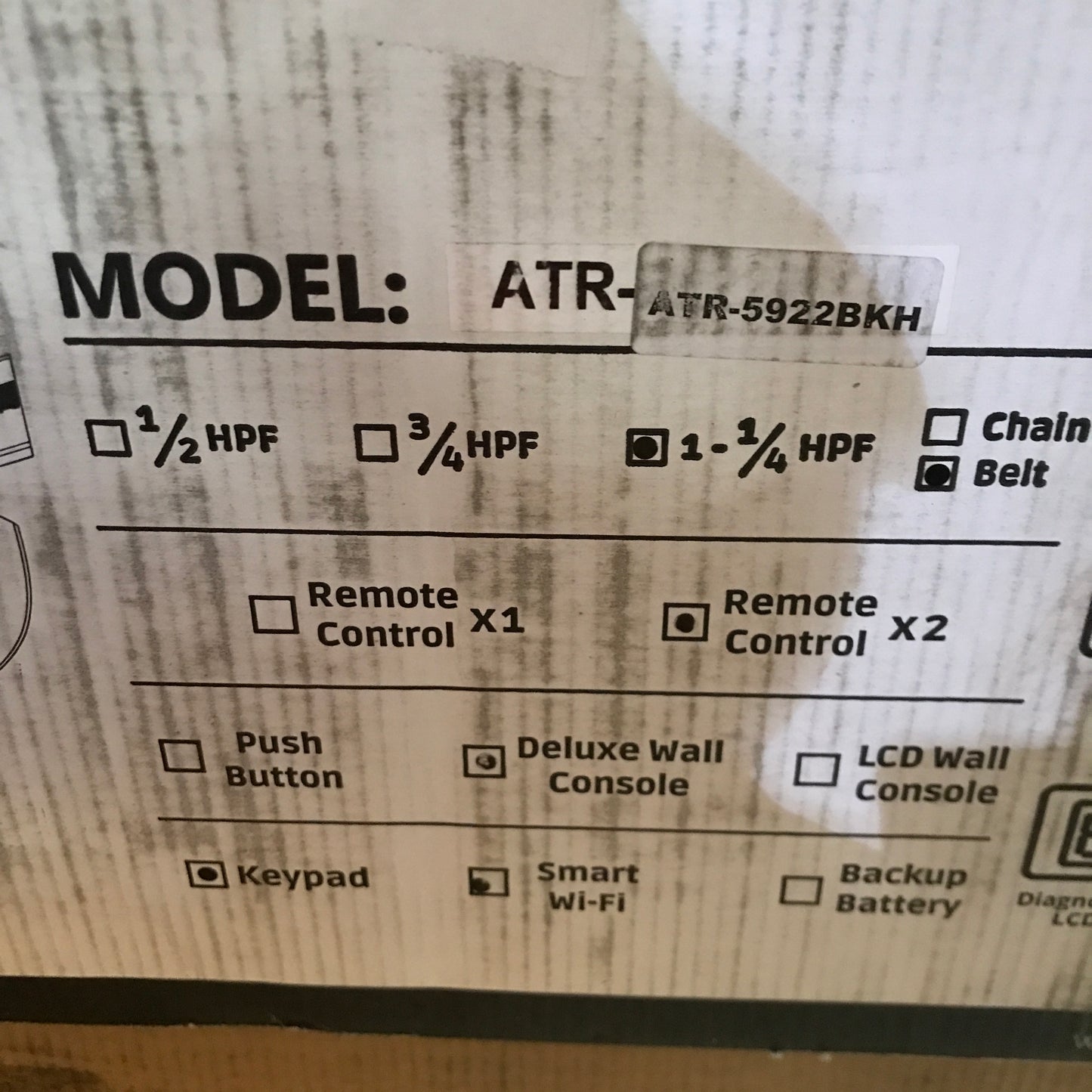 Skylink 1-1/4 HP Smart Garage Door Opener with Heavy-Duty DC Motor and Quiet Belt Drive