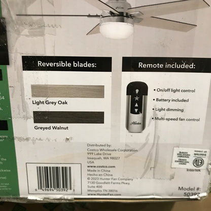 Hunter Apex II 52" 5 Blade LED Indoor Ceiling Fan