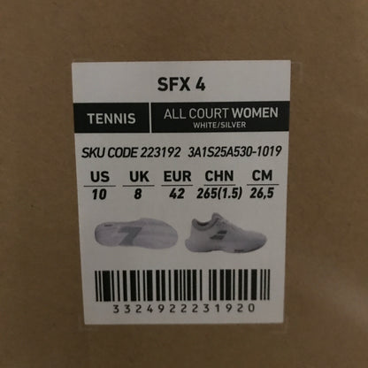 Babolat SFX 4 All Court Women's Tennis Shoes - White / Silver