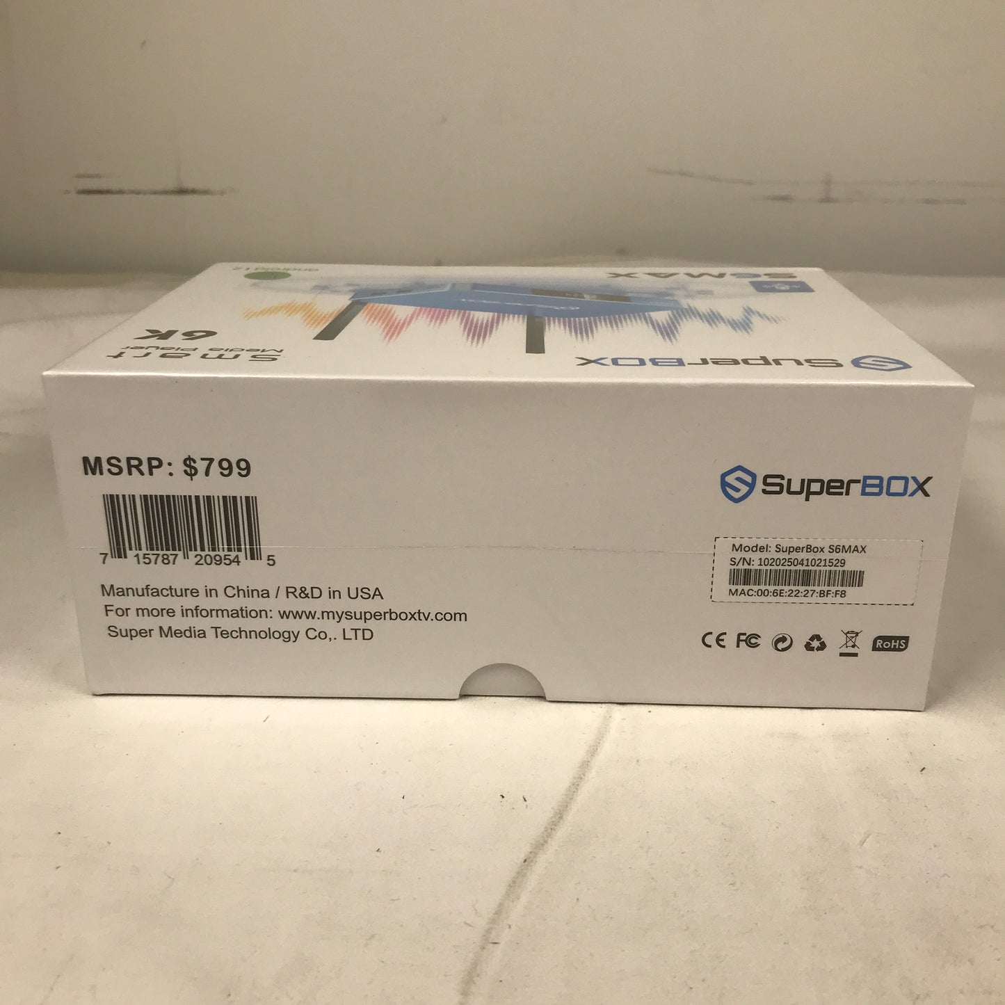 SuperBox S6 Max - 6K Smart Media Player