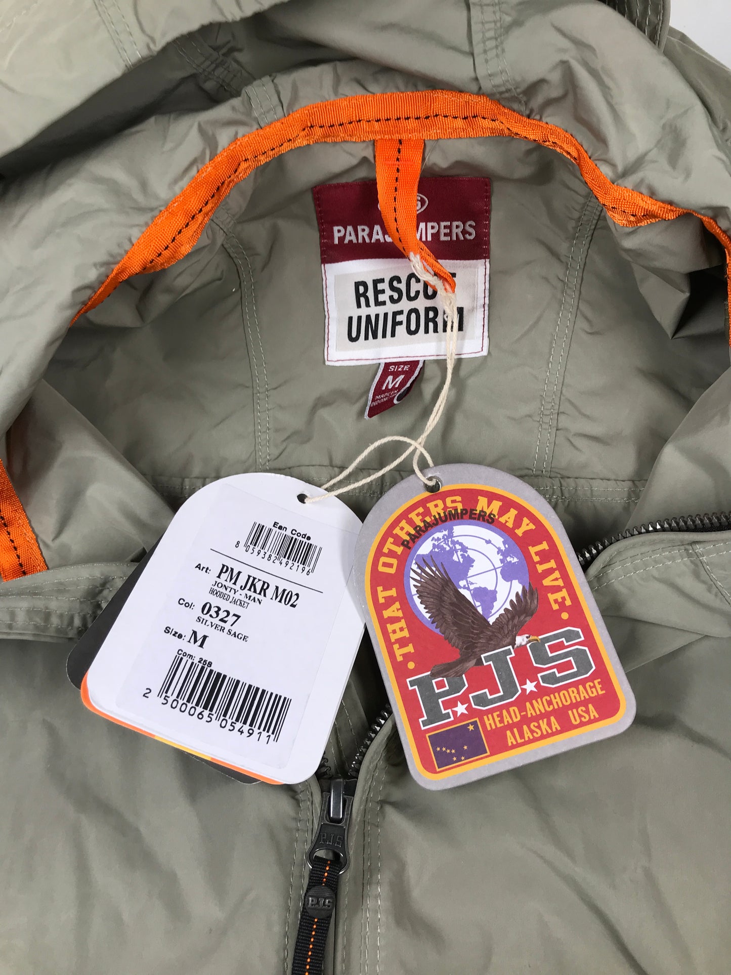 Parajumpers Jonty Hooded Jacket - Silver Sage