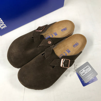 Birkenstock Boston Soft Footbed Suede Leather - Mocha