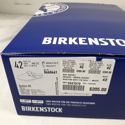 Birkenstock Boston Soft Footbed Suede Leather - Mocha