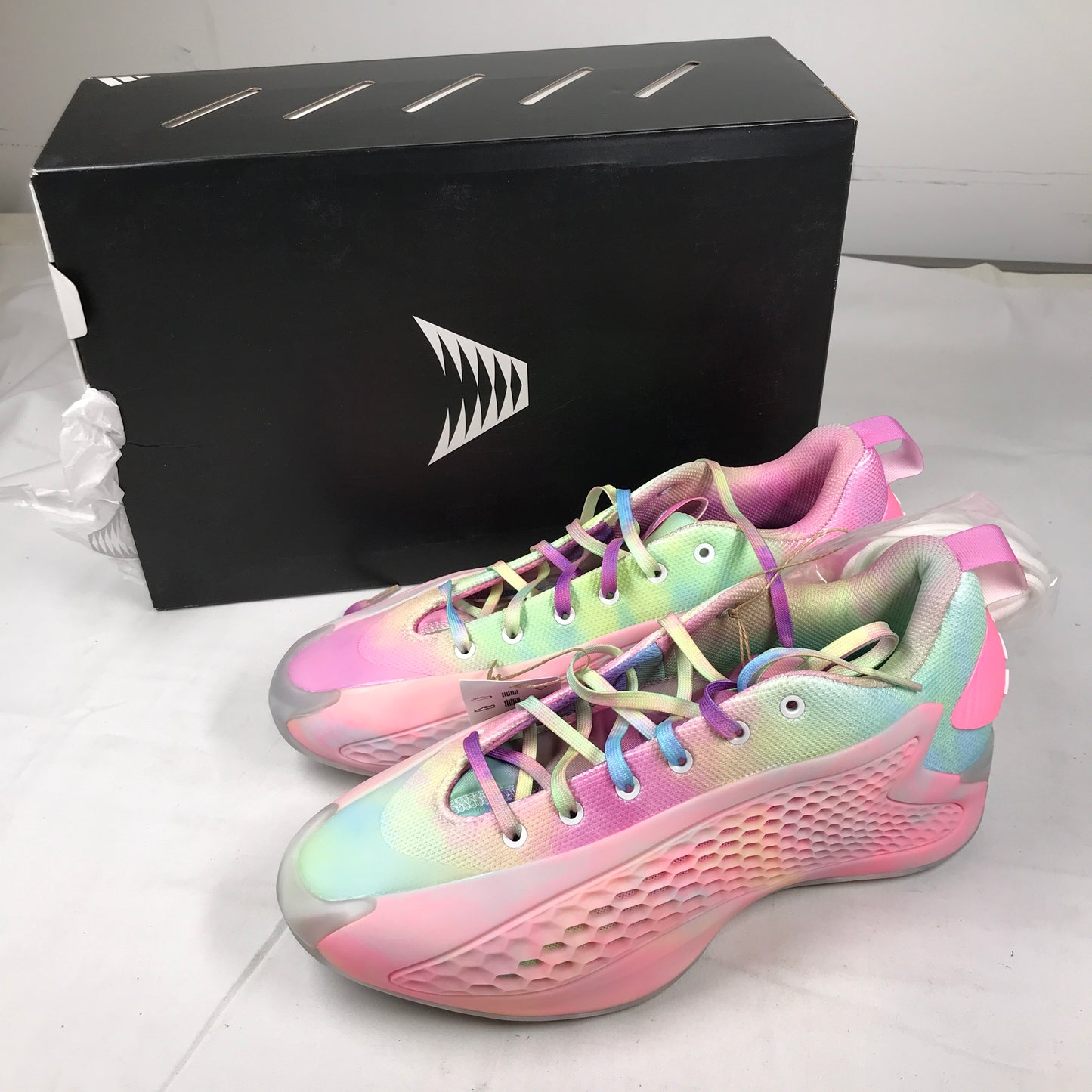 Adidas Anthony Edwards 1 Low Cloud White / Acid Orange - Bliss Pink