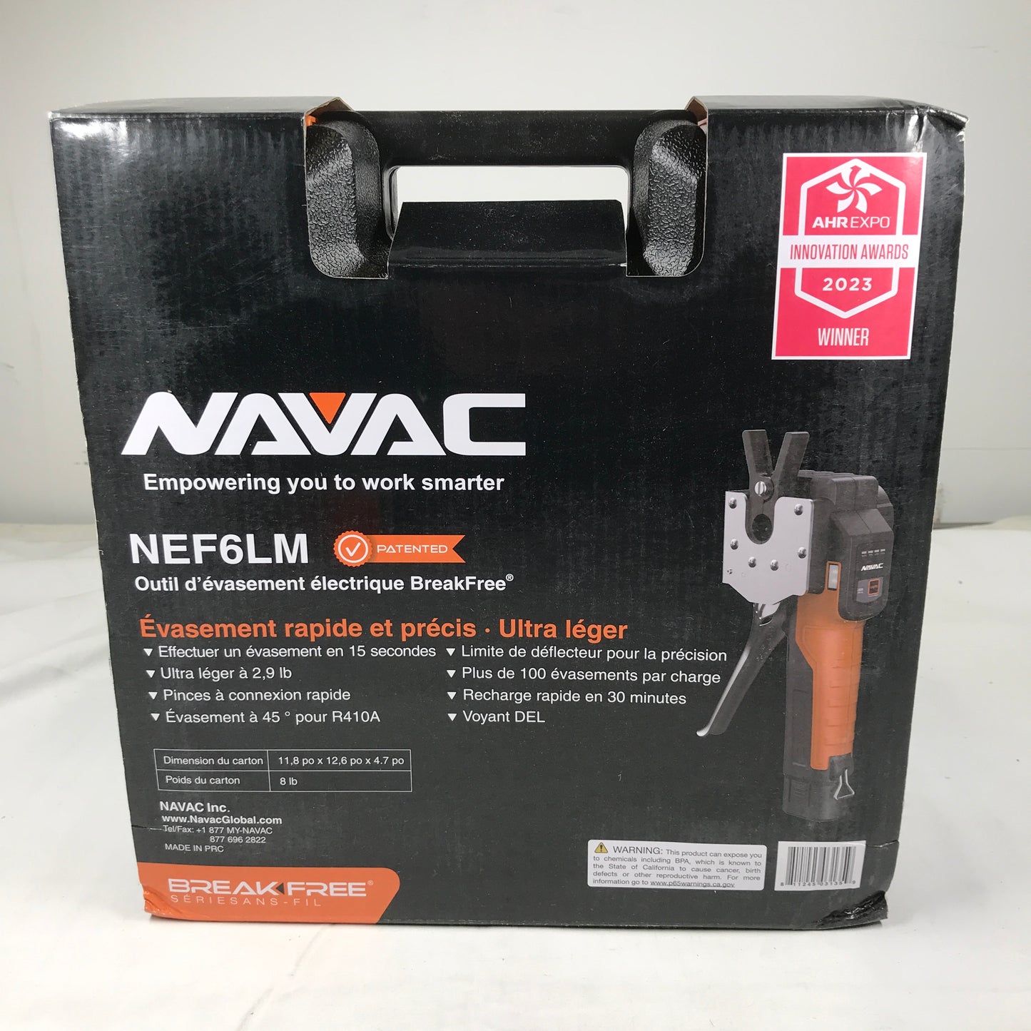 NAVAC BreakFree Power Flaring Tool - NEF6LM
