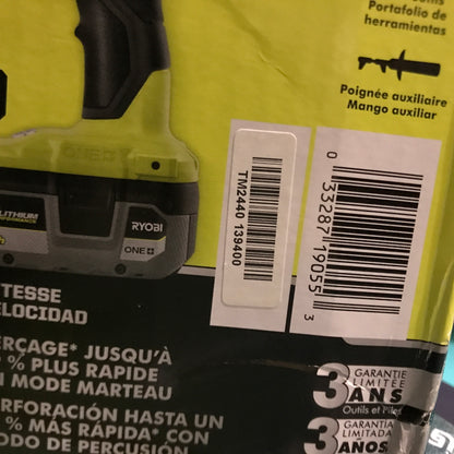 RYOBI 18V ONE+ HP Brushless Cordless Hammer Drill & Impact Driver Kit w/ (2) HP Batteries, Charger & Bag