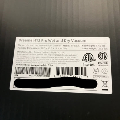 Dreame H13 Pro Wet and Dry Vacuum