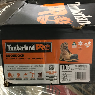 Timberland PRO Men's Boondock 8" Composite Toe Waterproof Insulated Work Boot - Wheat