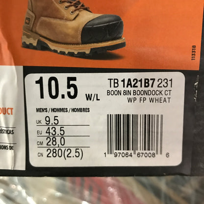 Timberland PRO Men's Boondock 8" Composite Toe Waterproof Insulated Work Boot - Wheat