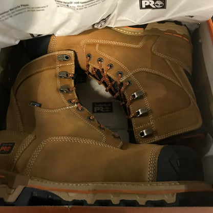 Timberland PRO Men's Boondock 8" Composite Toe Waterproof Insulated Work Boot - Wheat