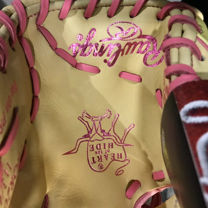 Rawlings 11.75" Pink Lemonade Heart of the Hide R2G Series Fastpitch Glove