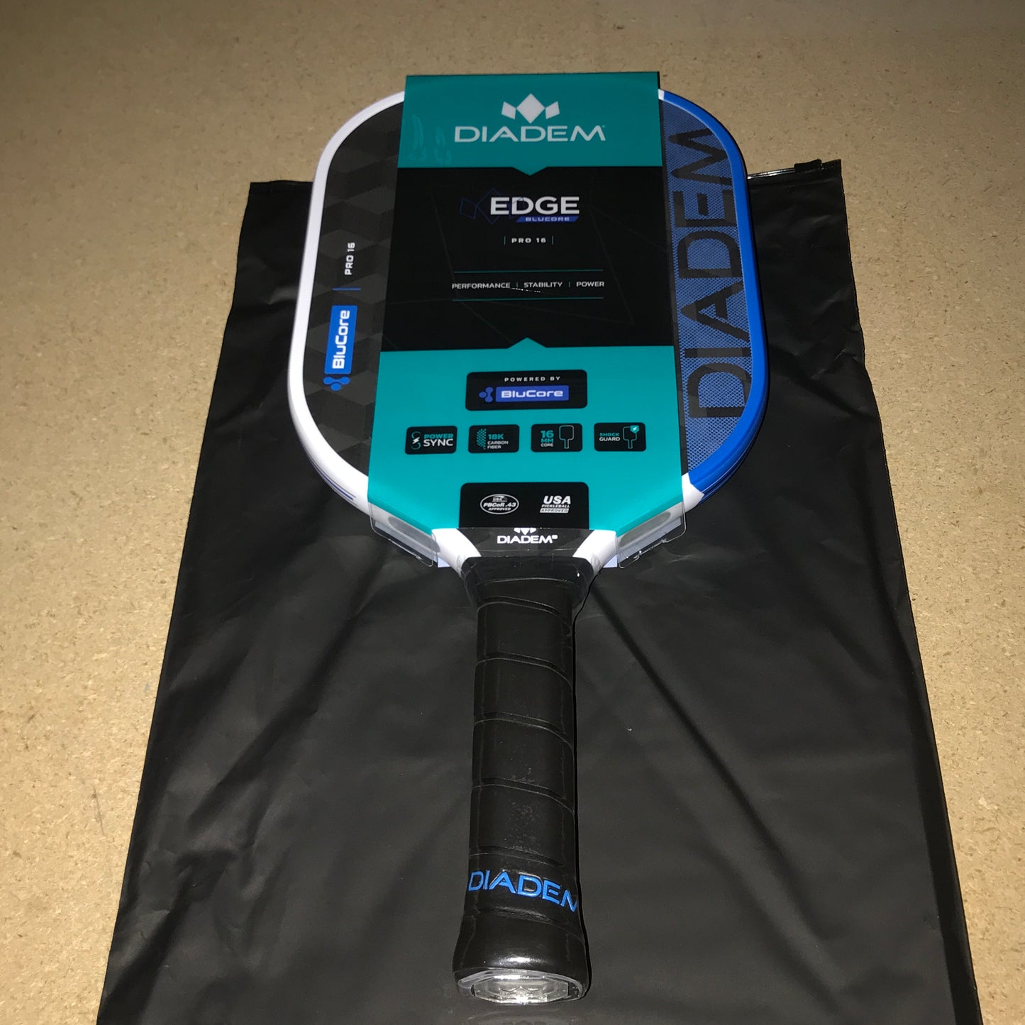 Diadem Edge BluCore Pro 16 Pickleball Paddle - Blue 8.18oz