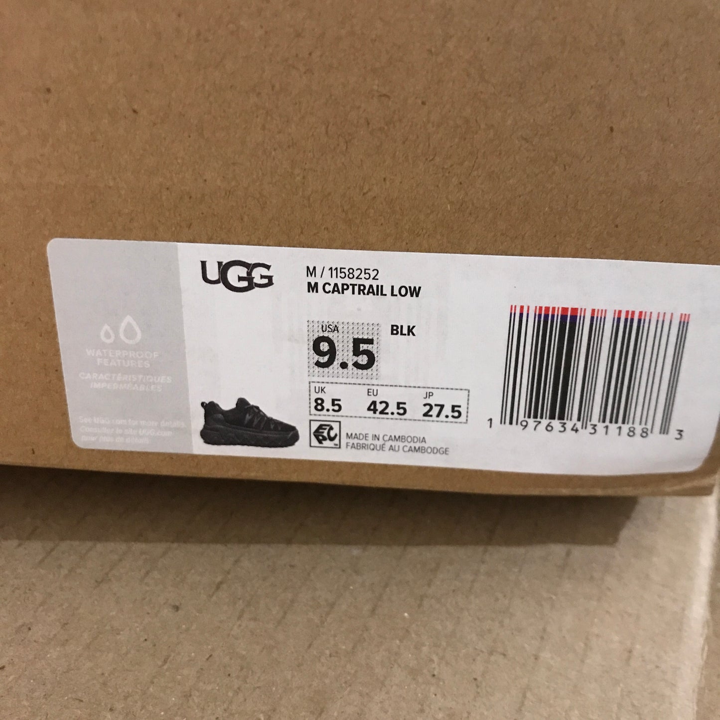UGG Men's CapTrail Low Shoes - Black