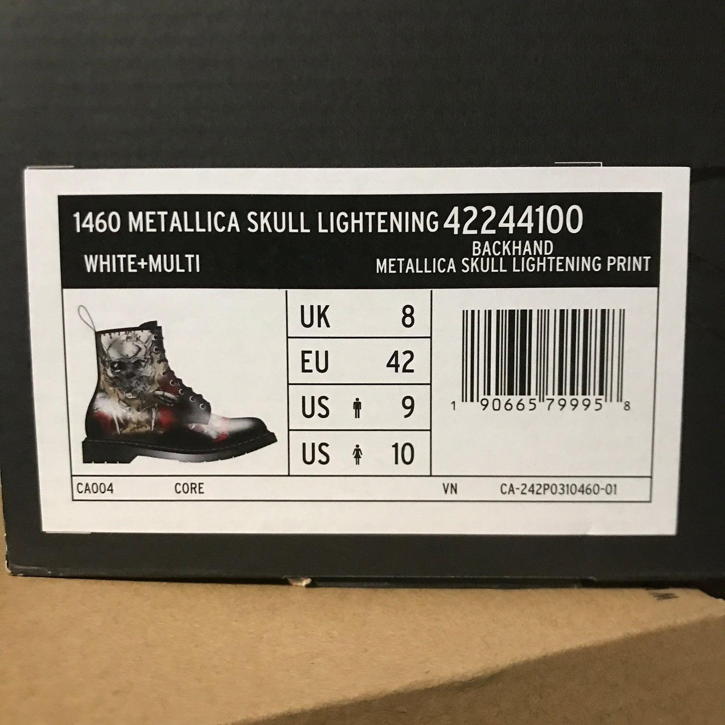 Dr. Martens 1460 Metallica Skull Lightning Boots