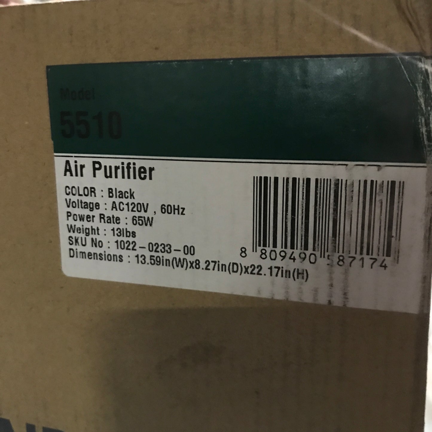 WINIX 5510 Air Purifier - Black