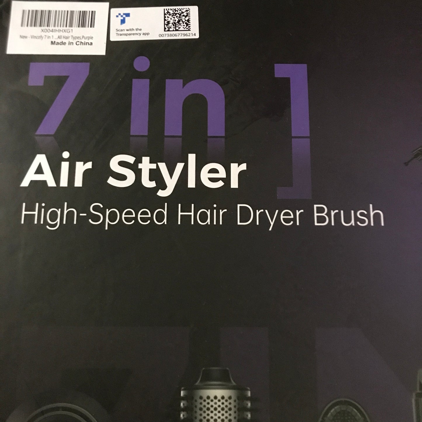 Vincofy 7 in 1 Blow Dryer Brush Set - Purple