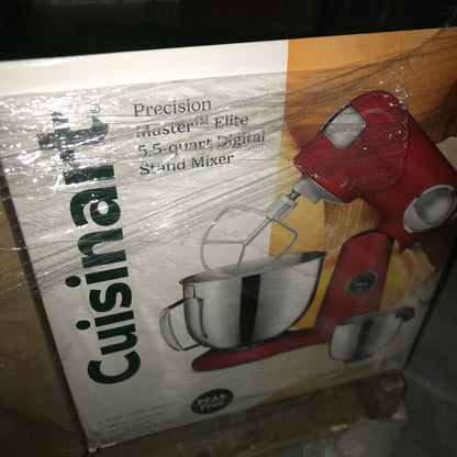Cuisinart 5.2 L (5.5 Qt.) Precision Master Elite Digital Stand Mixer - Red