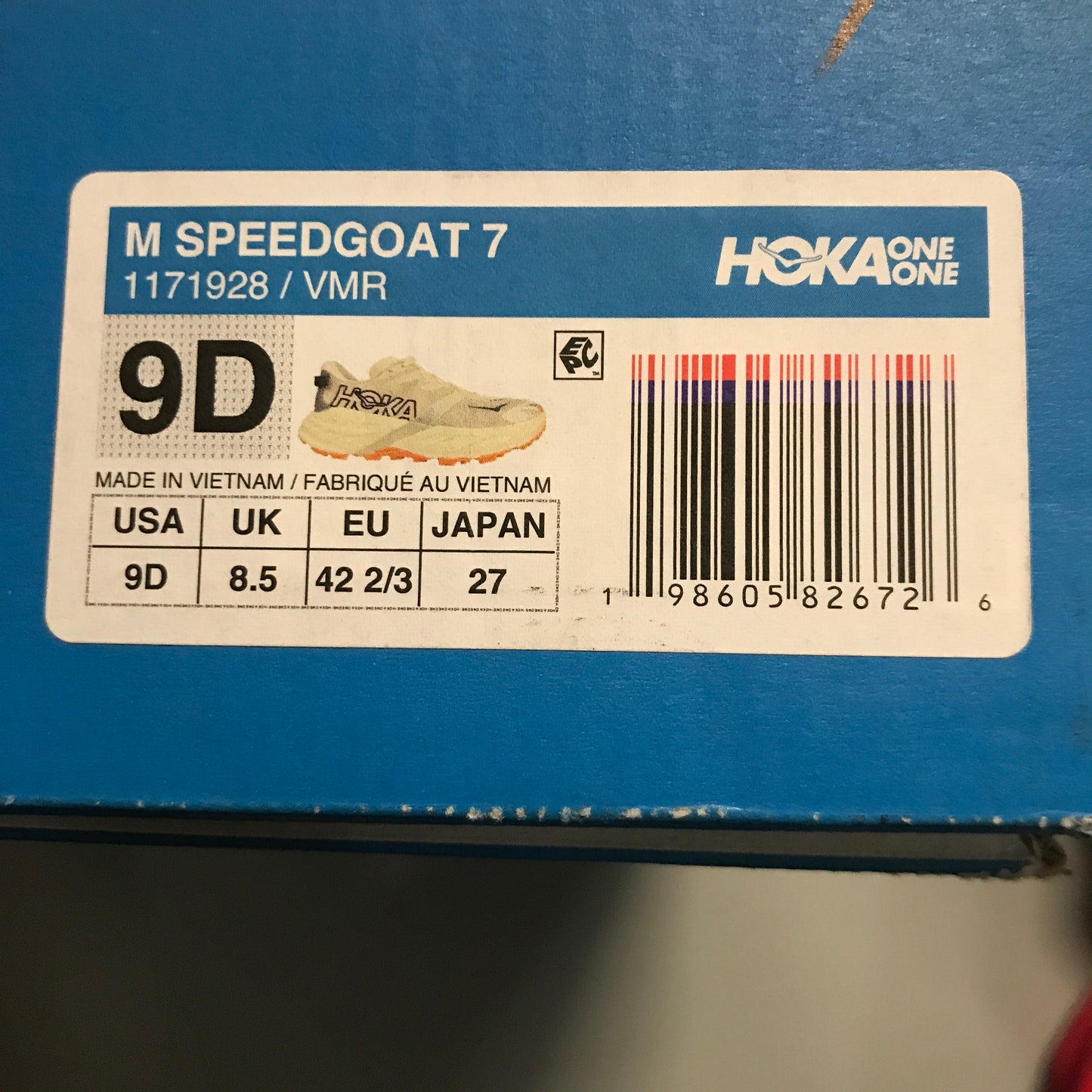 HOKA Men's Speedgoat 7 - Vintage Yellow