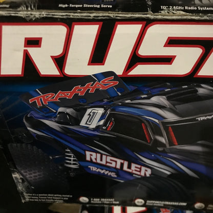 Traxxas 110 Rustler 2WD BL-2s Brushless 2WD Stadium Truck - Blue