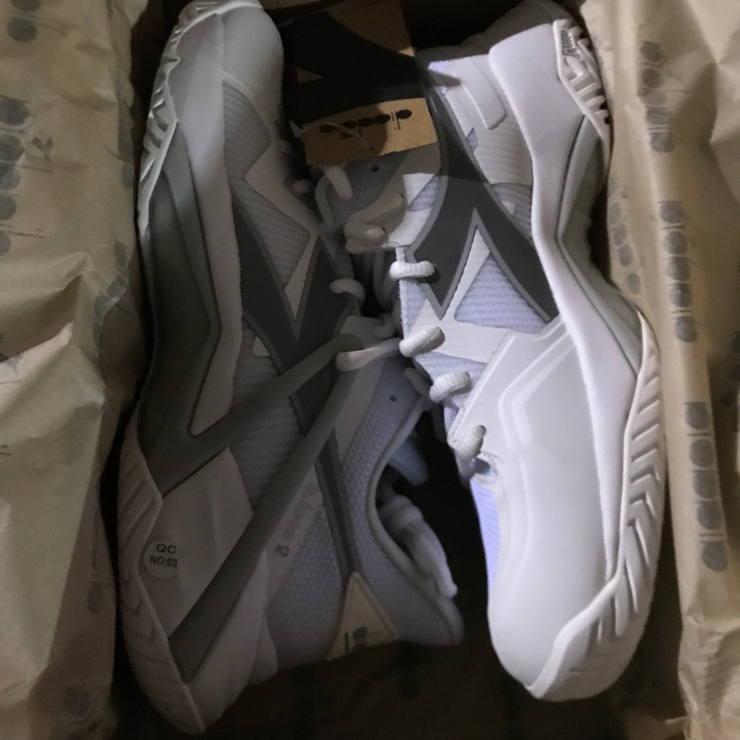 Diadora B.ICON 2 W AG Women's Tennis Shoes - White / Silver