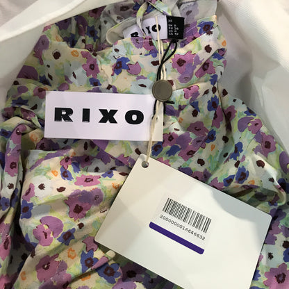 RIXO Montenegro Ruffle-Trimmed Floral-Print Crepe Midi Dress