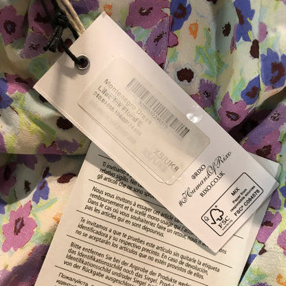 RIXO Montenegro Ruffle-Trimmed Floral-Print Crepe Midi Dress