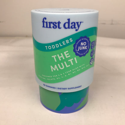 First Day "No Junk" Toddlers Multivitamin - 60 Gummies