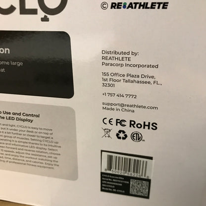 REATHLETE CYCLO Compact Under Desk Tabletop Electric Pedal Exerciser