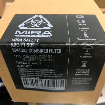Mira Safety NBC-77 SOF 40mm NATO Filter For Gas Masks - 5 Pack