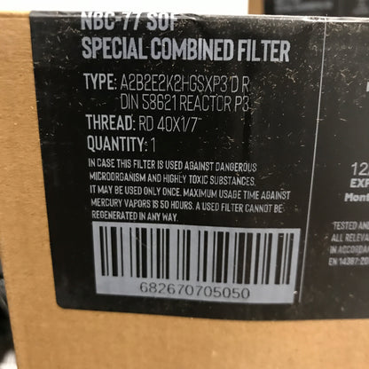 Mira Safety NBC-77 SOF 40mm NATO Filter For Gas Masks - 5 Pack