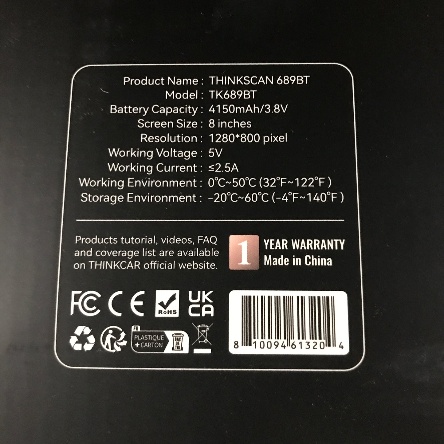 ThinkCar ThinkScan 689BT Automotive Diagnostic Tool
