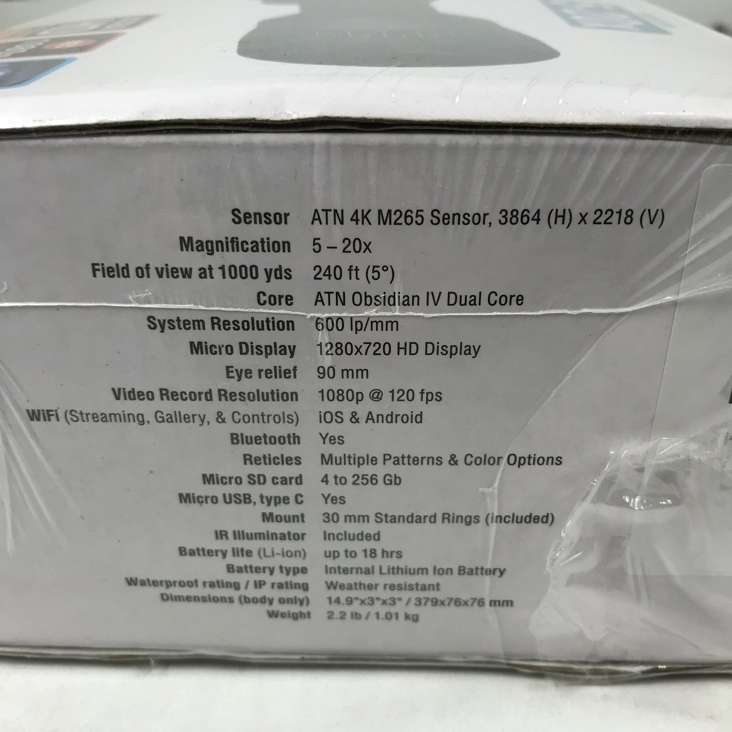 ATN X-Sight 4K Pro 5-20x Smart HD Day/Night Riflescope