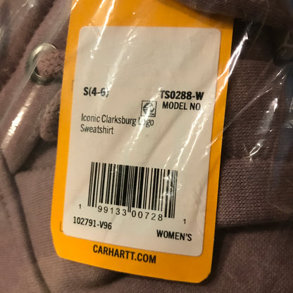 Carhartt Women's Iconic Clarksburg Logo Sweatshirt - Ash Berry Heather