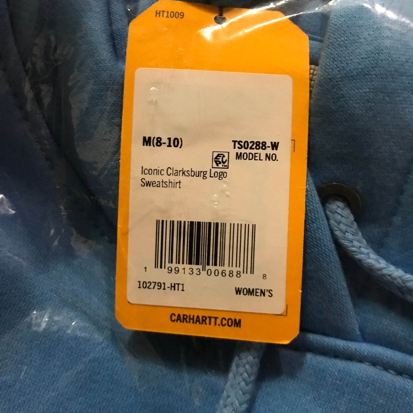 Carhartt Women's Iconic Clarksburg Logo Sweatshirt - Tranquil Blue Heather
