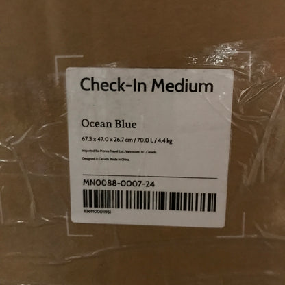 Monos Check-In Medium Suitcase in Ocean Blue