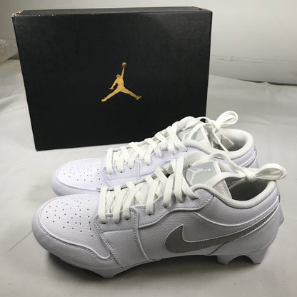 Nike Jordan 1 Low TD Cleat White Grey Fog