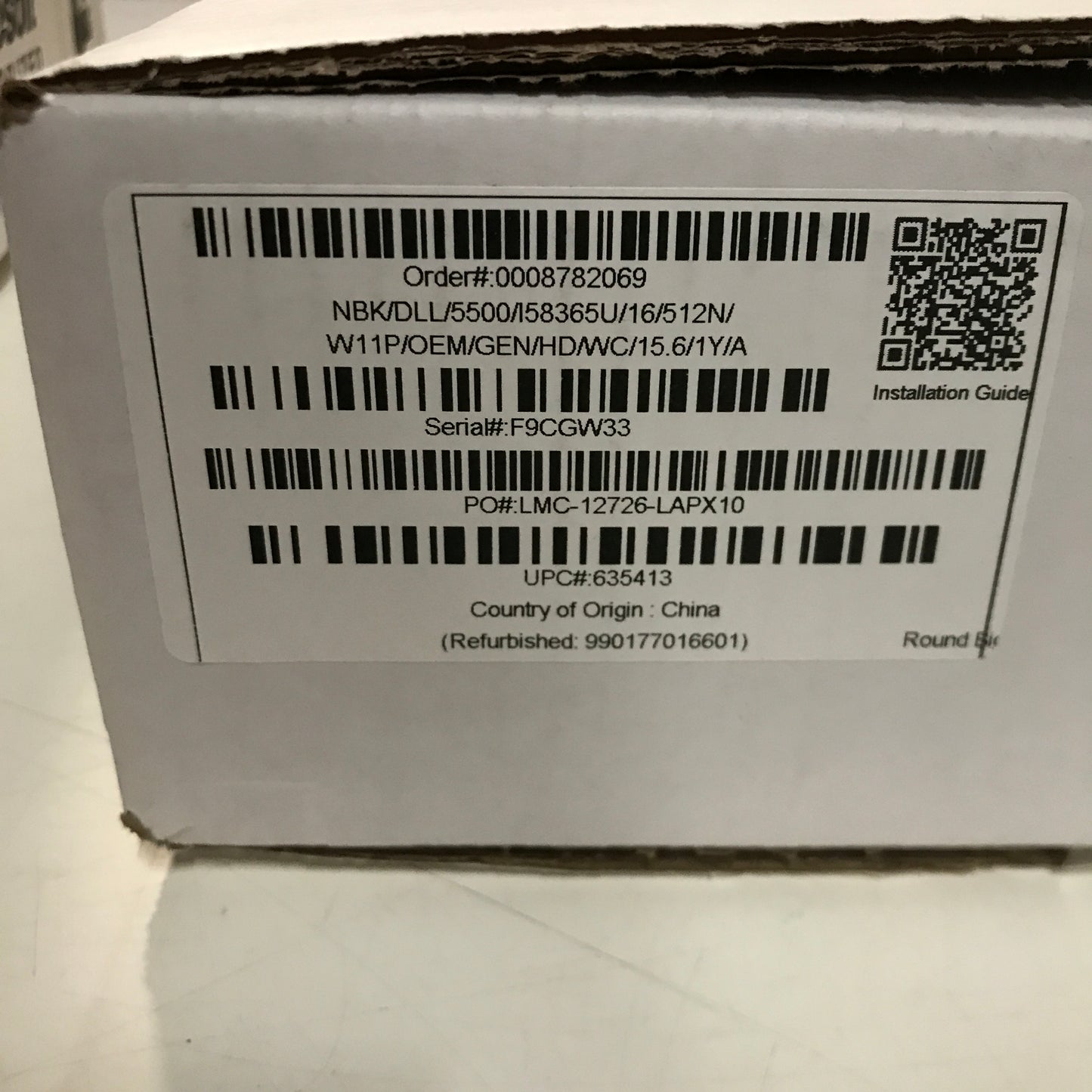 Dell Latitude 5500 15.6" Screen Laptop